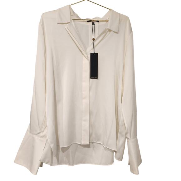 Kobi Halperin Liv ivory silk blouse size XL - Picture 2 of 5